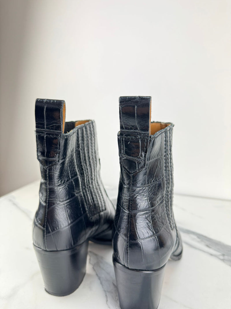 GANNI Ankle Boots Size UK 4