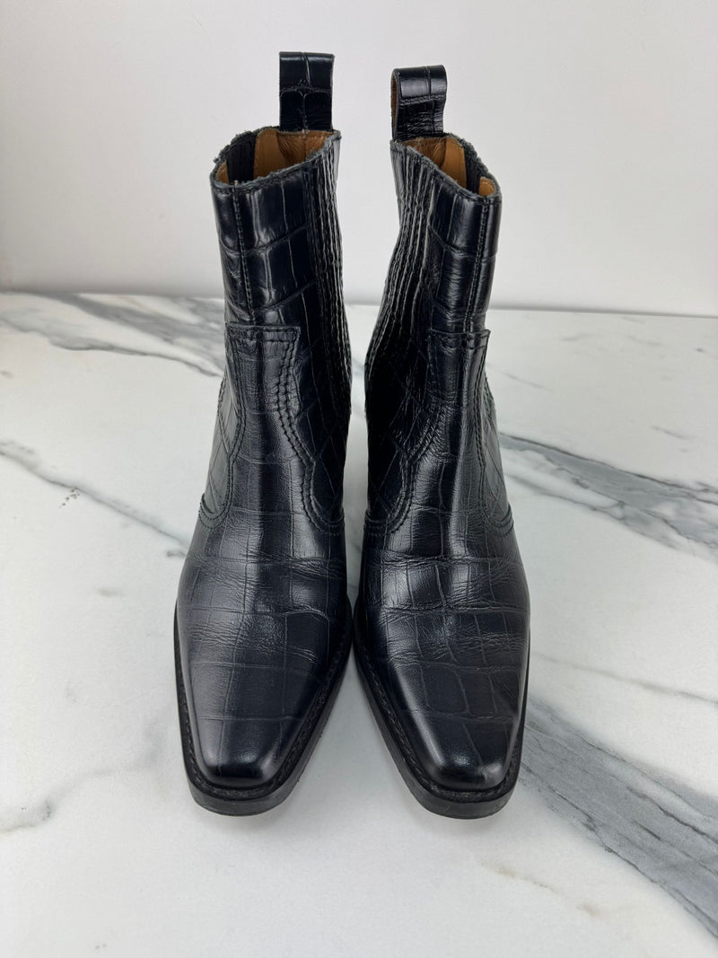 GANNI Ankle Boots Size UK 4