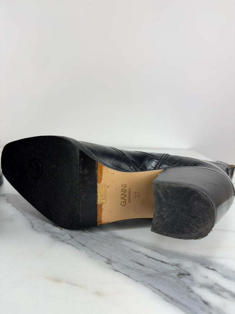 GANNI Ankle Boots Size UK 4
