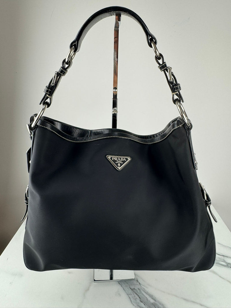PRADA Tessuto Nylon Hobo Bag