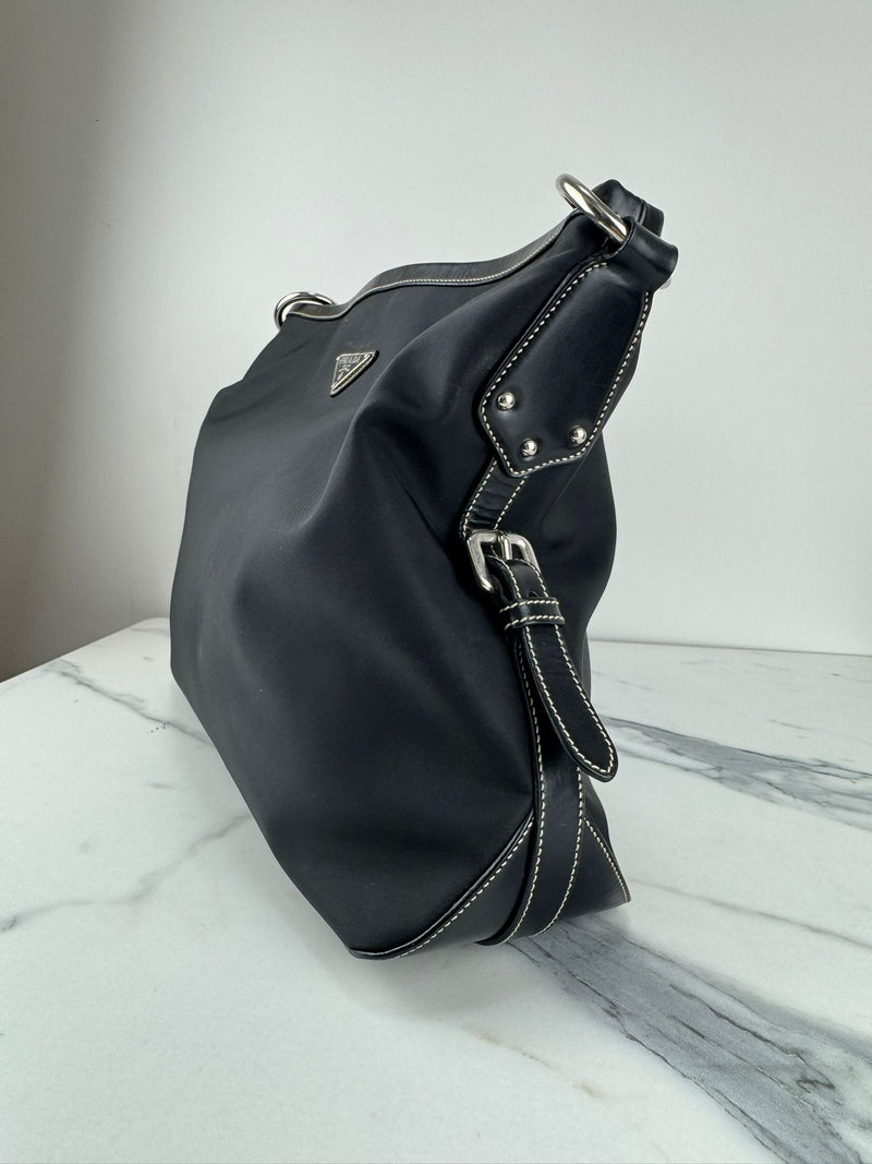 PRADA Tessuto Nylon Hobo Bag