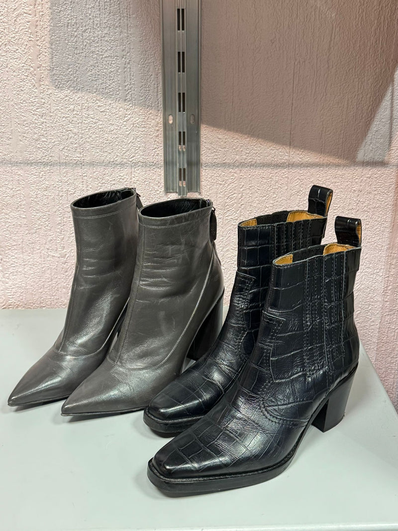 GANNI Ankle Boots Size UK 4