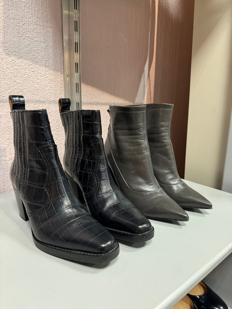 GANNI Ankle Boots Size UK 4