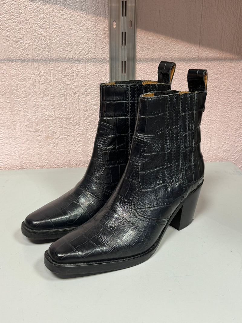 GANNI Ankle Boots Size UK 4