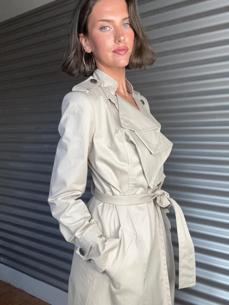 DIANE VON FURSTENBERG Trench Coat Size S