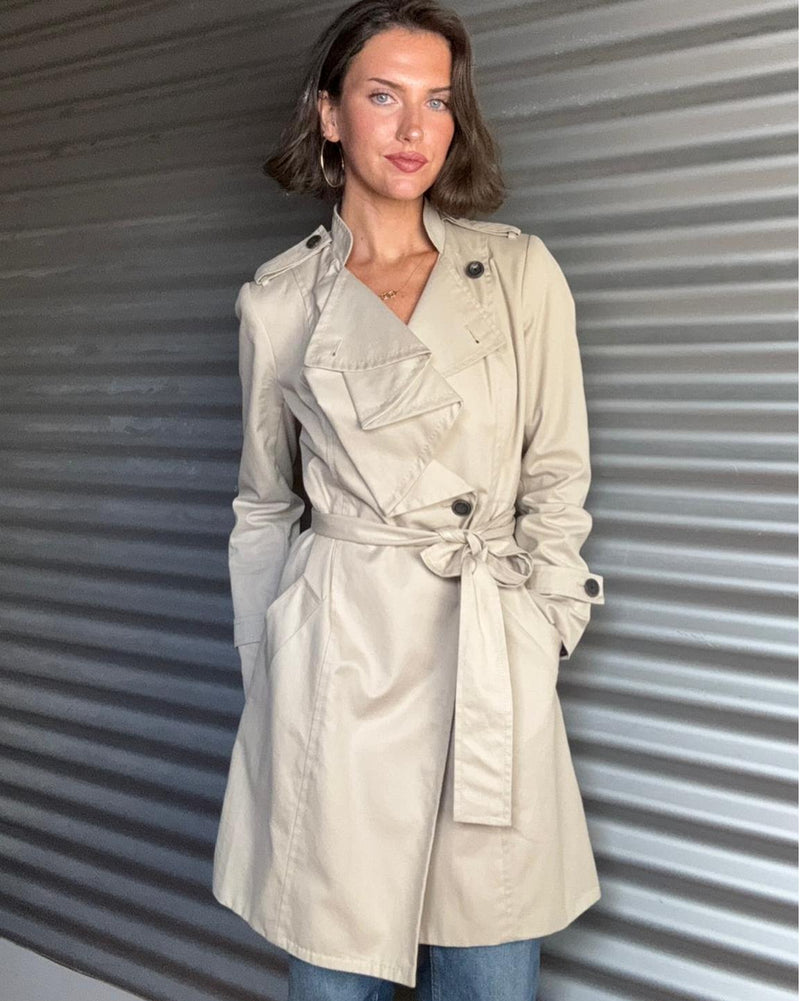 DIANE VON FURSTENBERG Trench Coat Size S