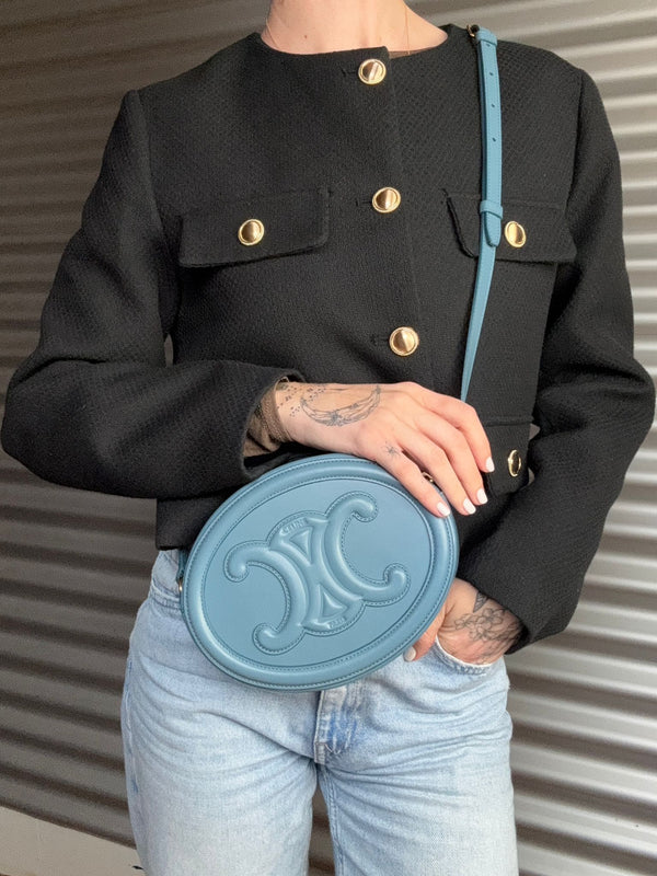 CELINE Cuir Triomphe Crossbody Bag
