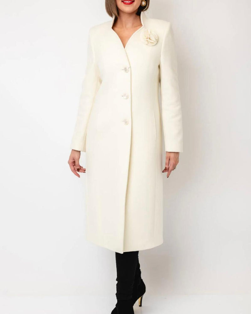 CHRISTINA FELIX Wool/Cashmere Blend Coat L