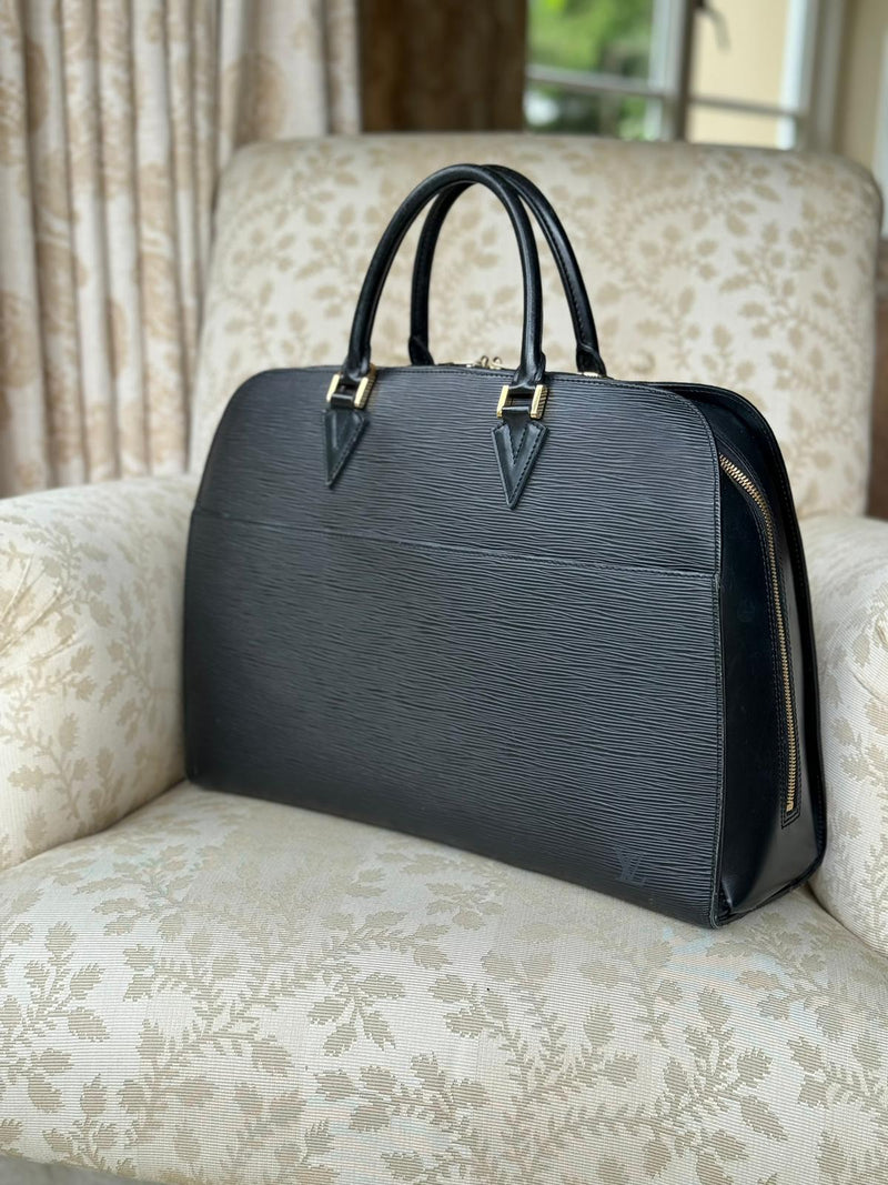 LOUIS VUITTON Sorbonne Epi Briefcase Bag