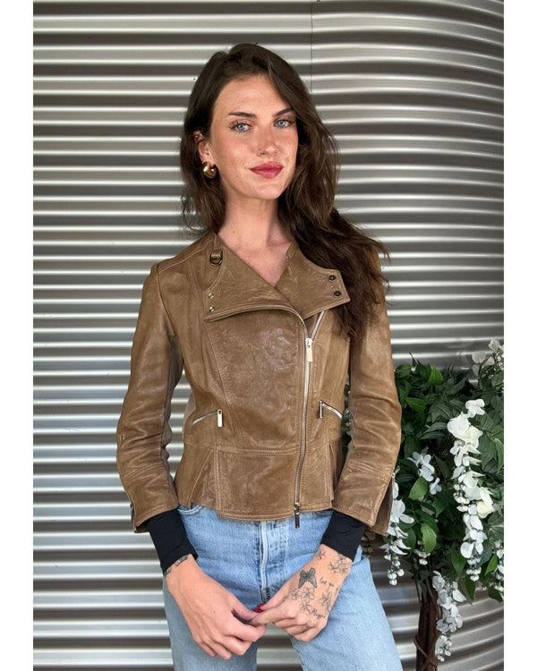 KAREN MILLEN Leather Jacket Size M