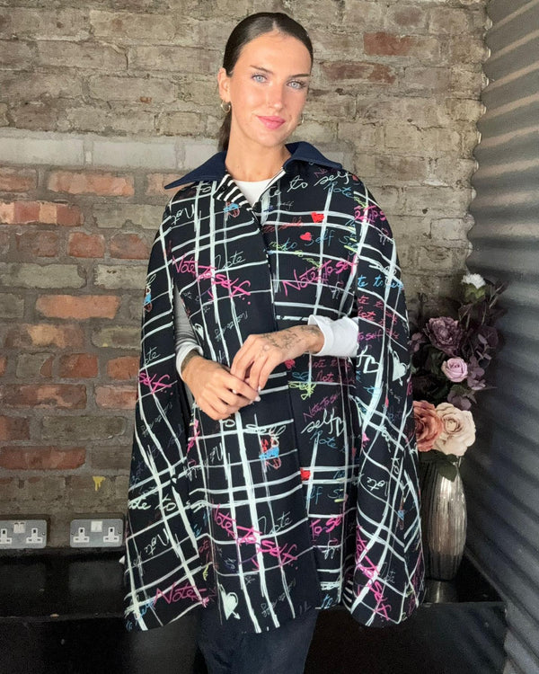 JOANNE HYNES Reversible Cape Size S/M