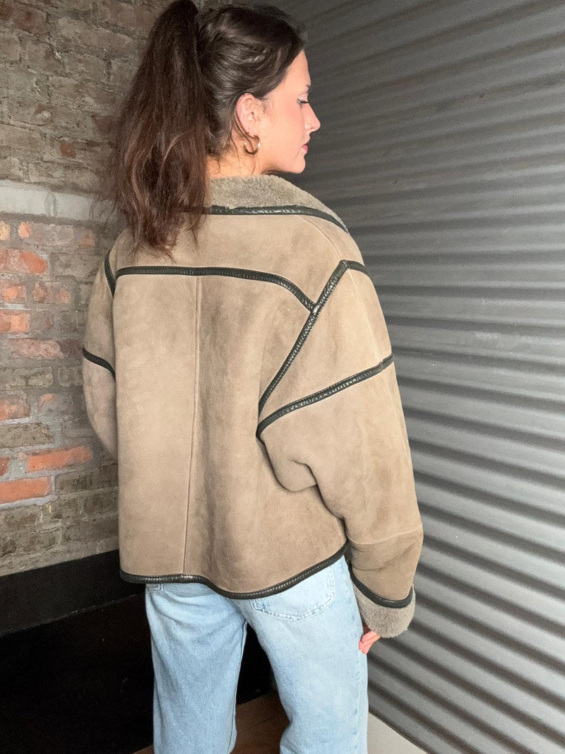 JOHN ROCHA Shearling Jacket Size M