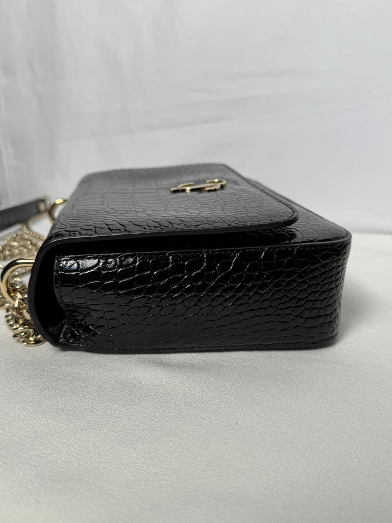 JIMMY CHOO Croc Embossed Crossbody Bag