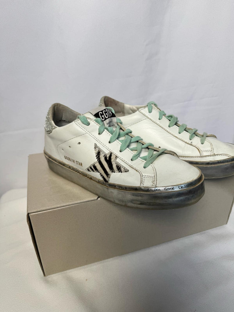 GOLDEN GOOSE Hi Star Sneakers Size 34