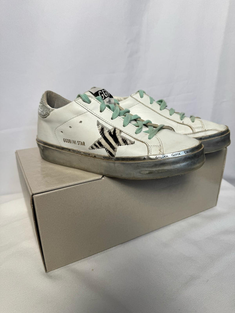 GOLDEN GOOSE Hi Star Sneakers Size 34