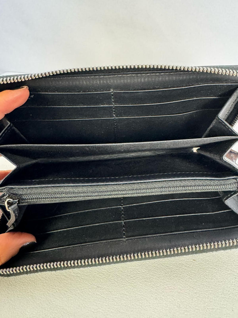GUCCI Monogram Zip Around Wallet