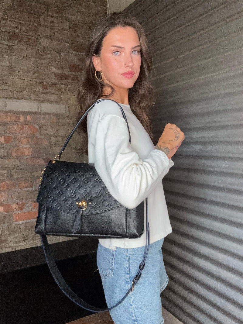 LOUIS VUITTON Monogram Empreinte Blanche MM