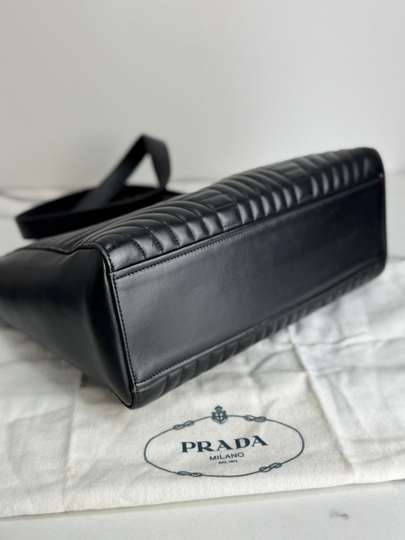 PRADA Diagramme Handle/Crossbody Bag