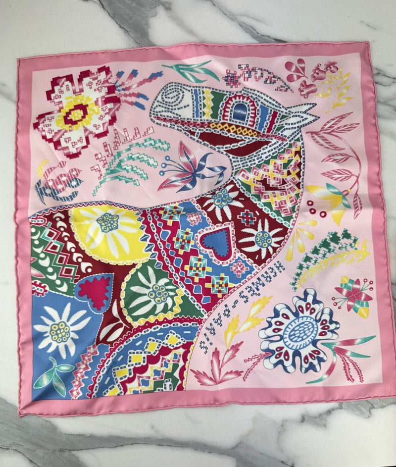 HERMES Silk Scarf