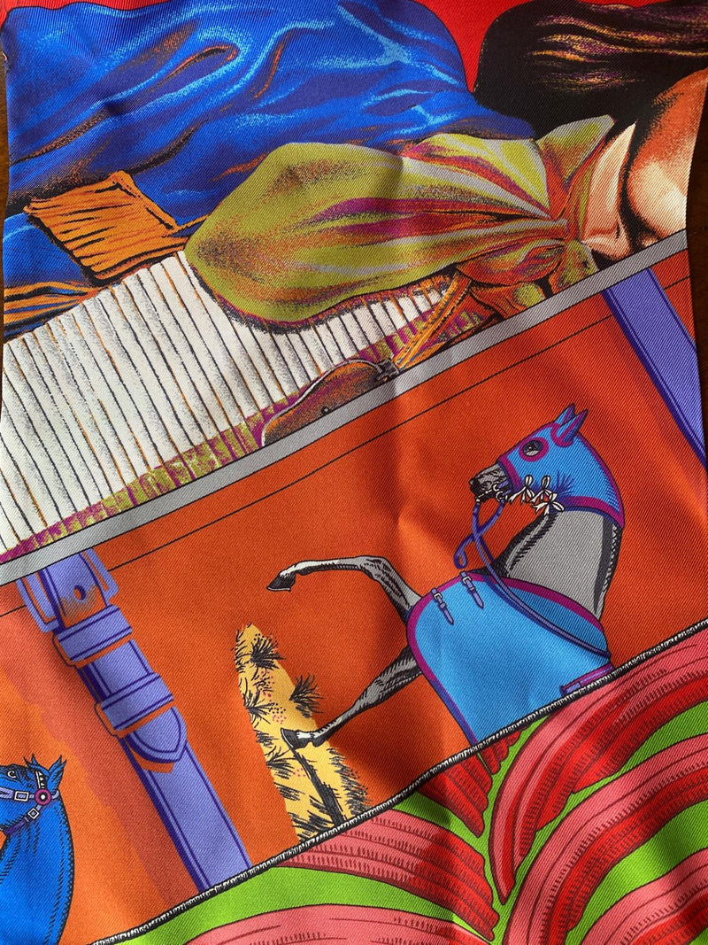 HERMES Silk Scarf