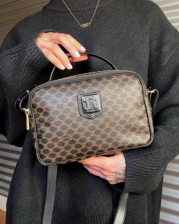 CELINE Triomphe Monogram Camera Bag
