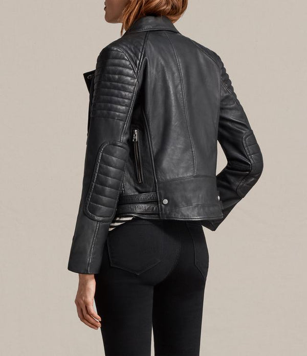 ALLSAINTS Leather Biker Jacket Size XS/S
