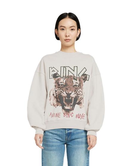 ANINE BING Tiger Sweatshirt Size S