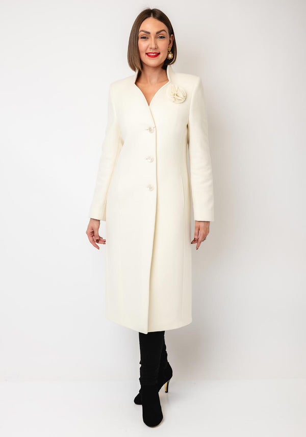 CHRISTINA FELIX Wool/Cashmere Blend Coat L