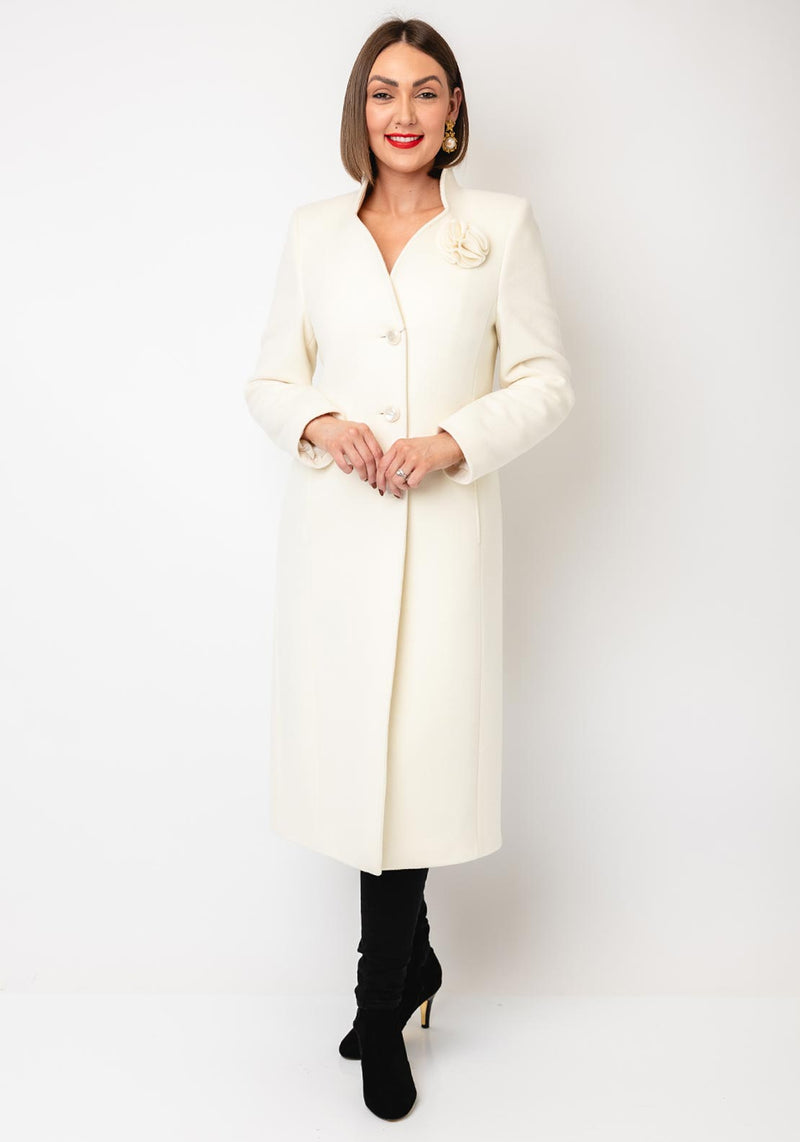 CHRISTINA FELIX Wool/Cashmere Blend Coat L