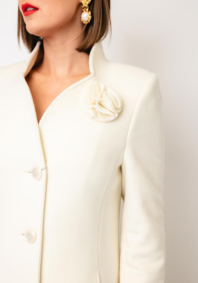 CHRISTINA FELIX Wool/Cashmere Blend Coat L