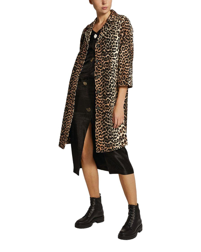 GANNI Leopard Coat Size XS/S