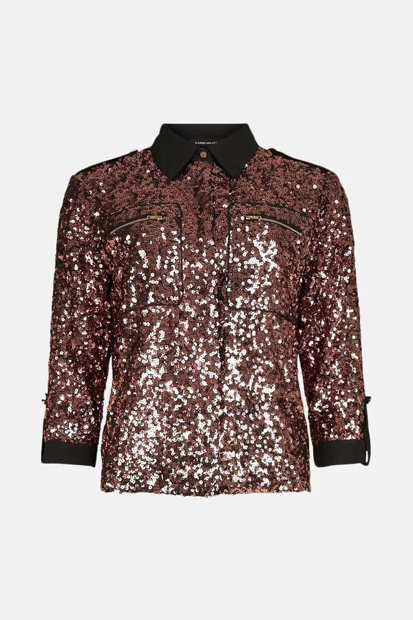 KAREN MILLEN Shirt/Jacket Size M