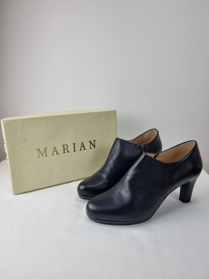 MARIAN Black Ankle Heel Boot