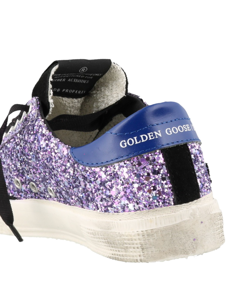 Golden Goose Wmns May 'Purple Glitter' UK 4
