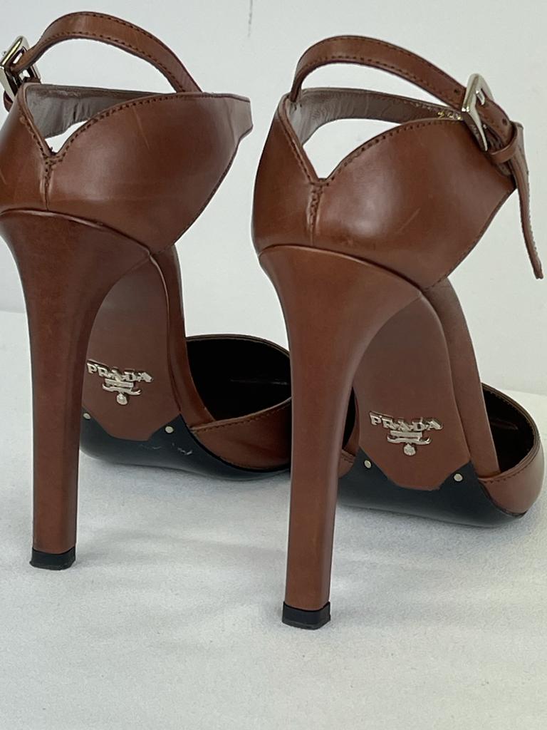 PRADA Ankle Strap Heels Size 5.5 UK