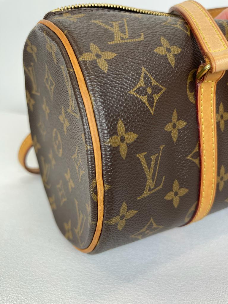 Papillon leather handbag Louis Vuitton Brown in Leather  23272077