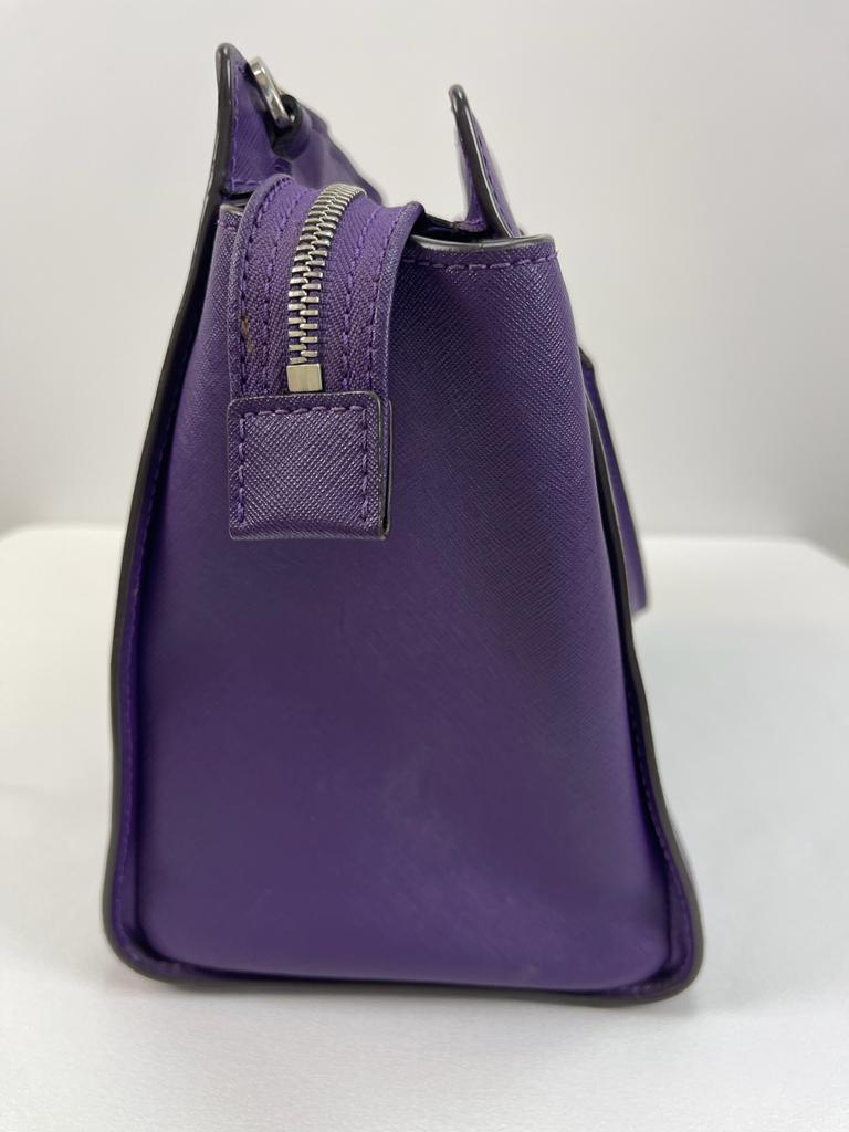 MICHAEL KORS Purple Top Handle and Crossbody Bag