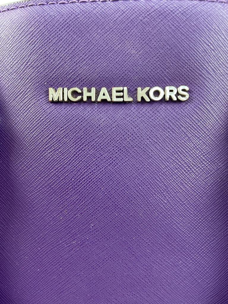 MICHAEL KORS Purple Top Handle and Crossbody Bag
