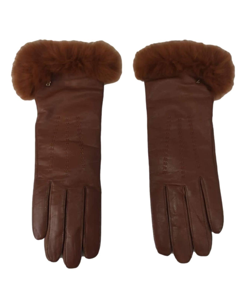 BASLER Tan Fur Trim Glooves