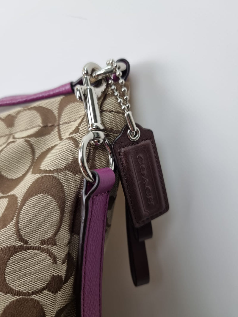 COACH Monogram Hobo Crossbody Bag