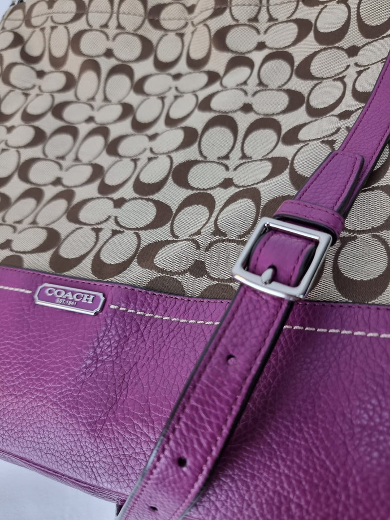 COACH Monogram Hobo Crossbody Bag