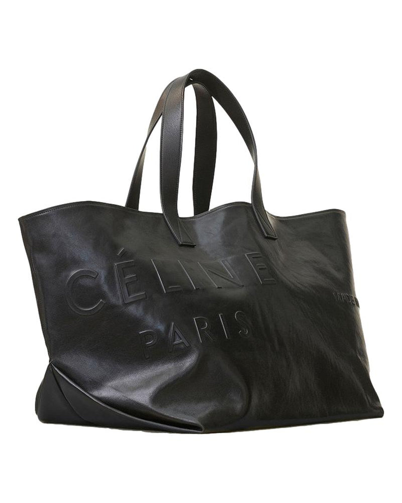 CELINE Black Made in Tote Bag