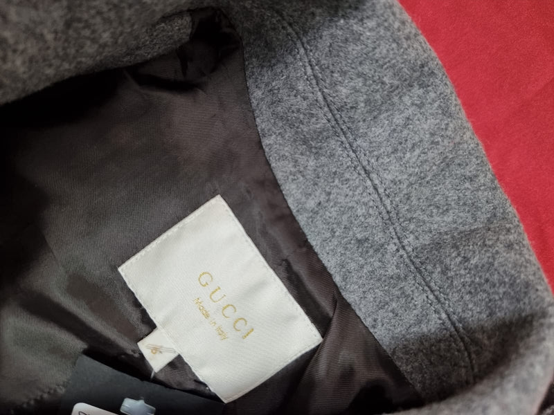 GUCCI Grey Wool Kids Coat