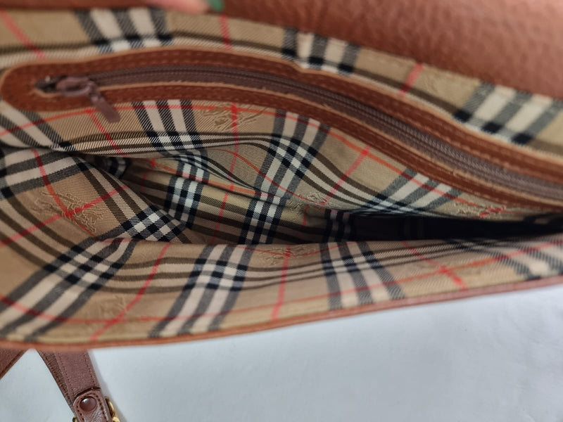 BURBERRYS Tan Shoulder Vintage CrossBody