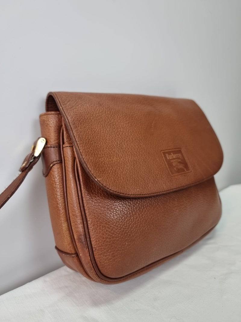 BURBERRYS Tan Shoulder Vintage CrossBody