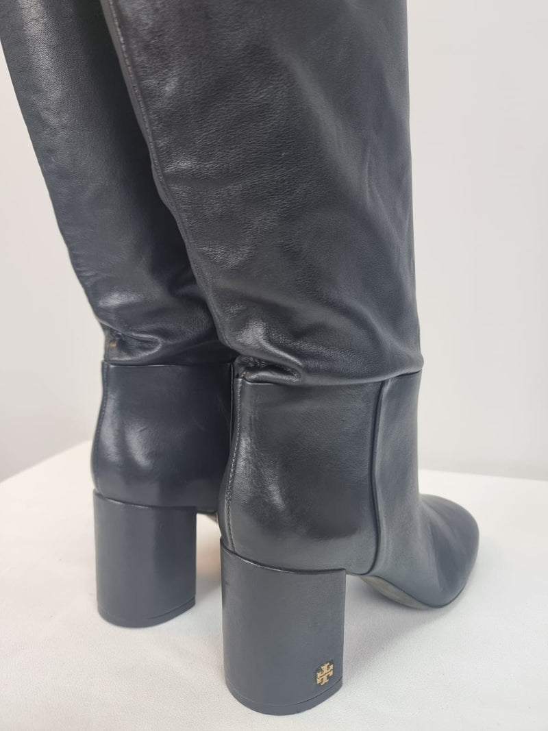 TORY BURCH Black Knee High Boots Size 7